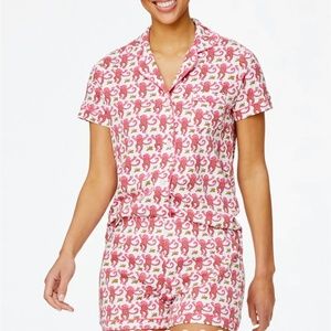COPY - 🚨ISO🚨roller rabbit monkey print polo pajamas (pink or blue)